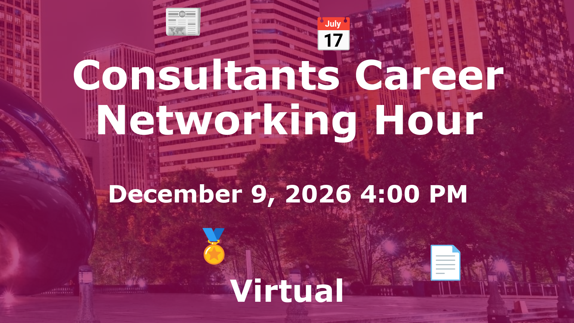 Consultants Career Networking Hour event image